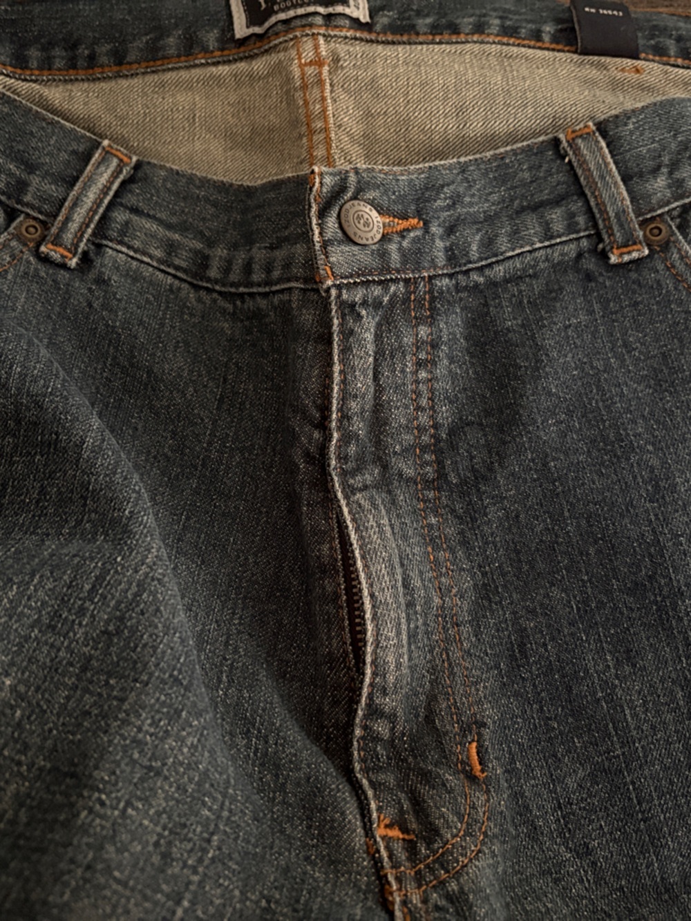 Izod Men's Bootcut Dark Blue Jeans
